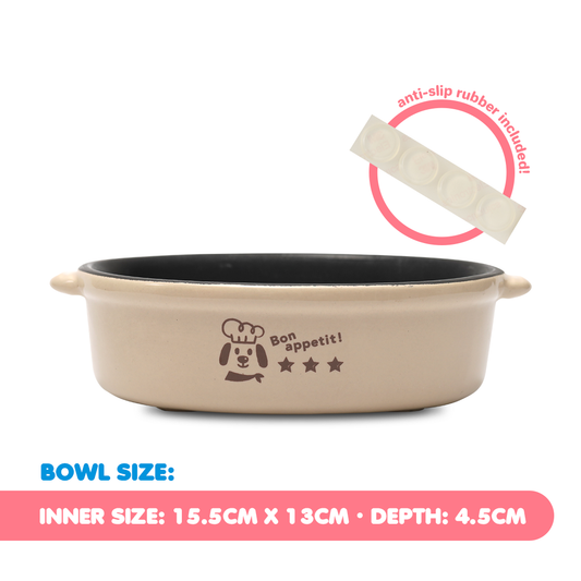 Doggyman Easy Wash Dog Bowl Coffee M