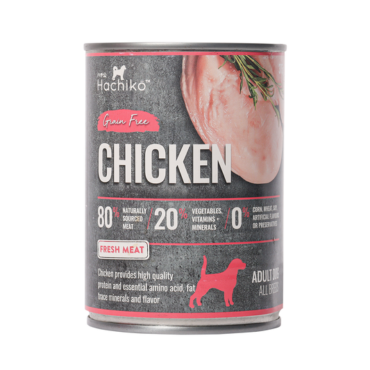 Hachiko Chicken Canned Wet Dog Food (Grain Free) 375g