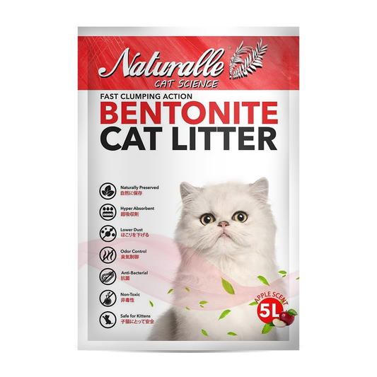 Naturalle Bentonite Cat Litter 5L Apple Scent