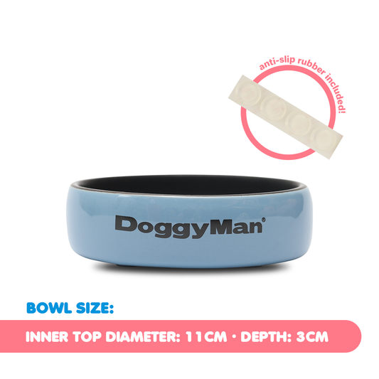 Doggyman Easy Wash Round Bowl For Dog S - Blue