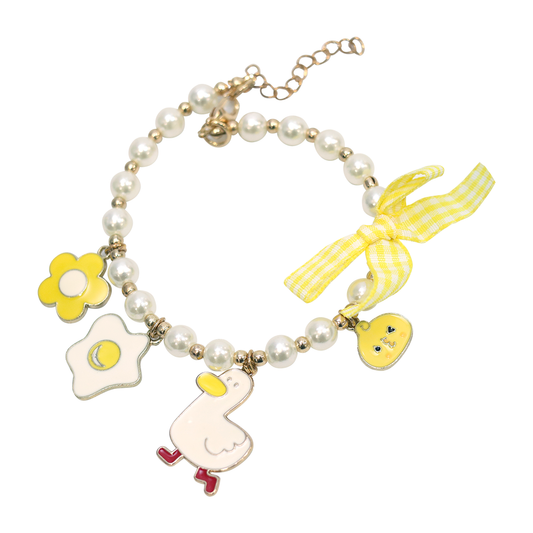 Kochi Pets Cat Fashion Necklace Yellow Duck Egg