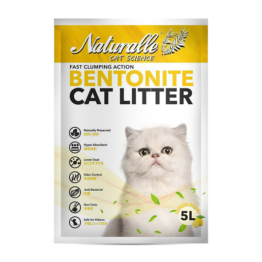 Naturalle Bentonite Cat Litter 5L Lemon Scent
