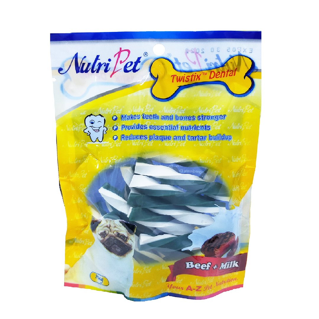 Nutript Nutripet Twistix Maxx Beef & Milk 150g – J Essentialz
