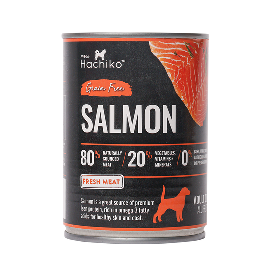 Hachiko Salmon Canned Wet Dog Food (Grain Free) 375g