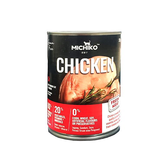 Michiko Chicken Canned Wet Cat Food (Grain Free) 375g