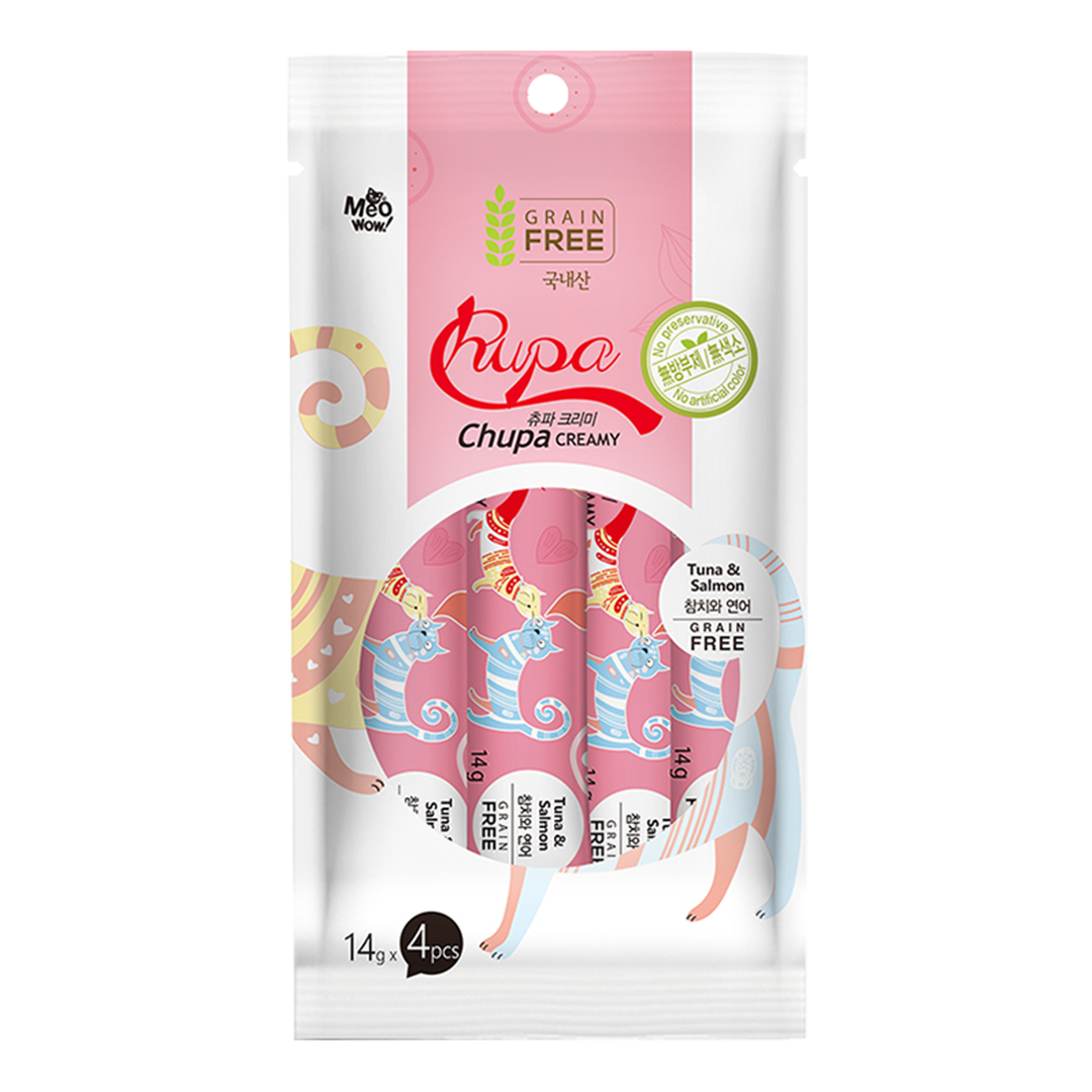 Chupa Creamy Tuna & Salmon 14g x 4pcs