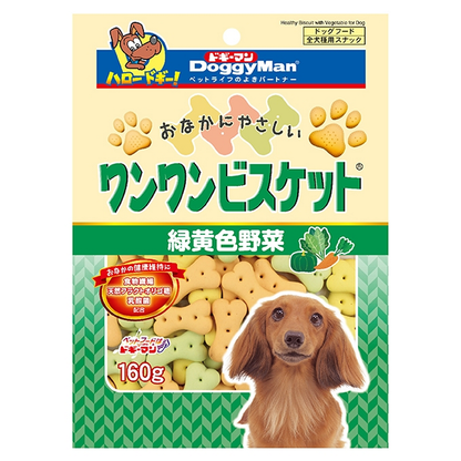 Doggyman Green Yellow Vegetable CRUNCHY Biscuit 160g