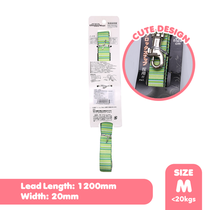 Doggyman Dog Lead with Block Snap - Green Medium