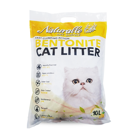Naturalle Bentonite Cat Litter 10L Lemon Scent