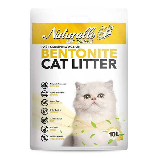 Naturalle Bentonite Cat Litter 10L Lemon Scent