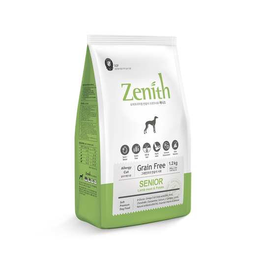 Zenith Grain-Free Soft Moist Dog Food Lamb Meat & Potato for Seniors 1.2kgs