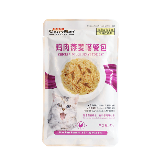 Cattyman Chicken Pouch Feast with Oat 45g
