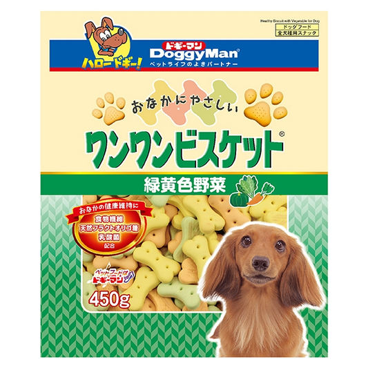 Doggyman Green Yellow Vegetable CRUNCHY Biscuit 450g