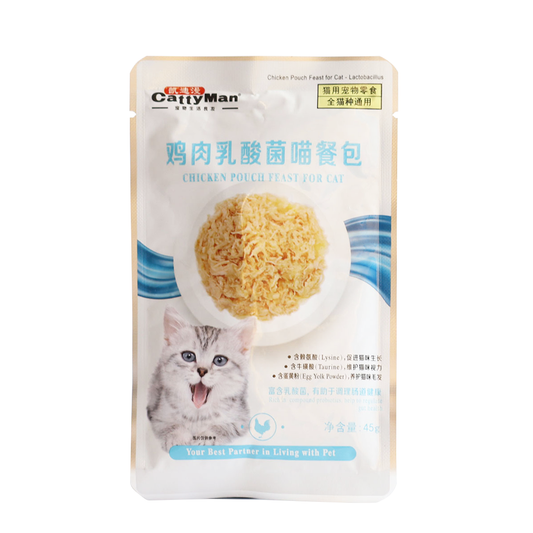 Cattyman Chicken Pouch Feast with Lactobacillus 45g