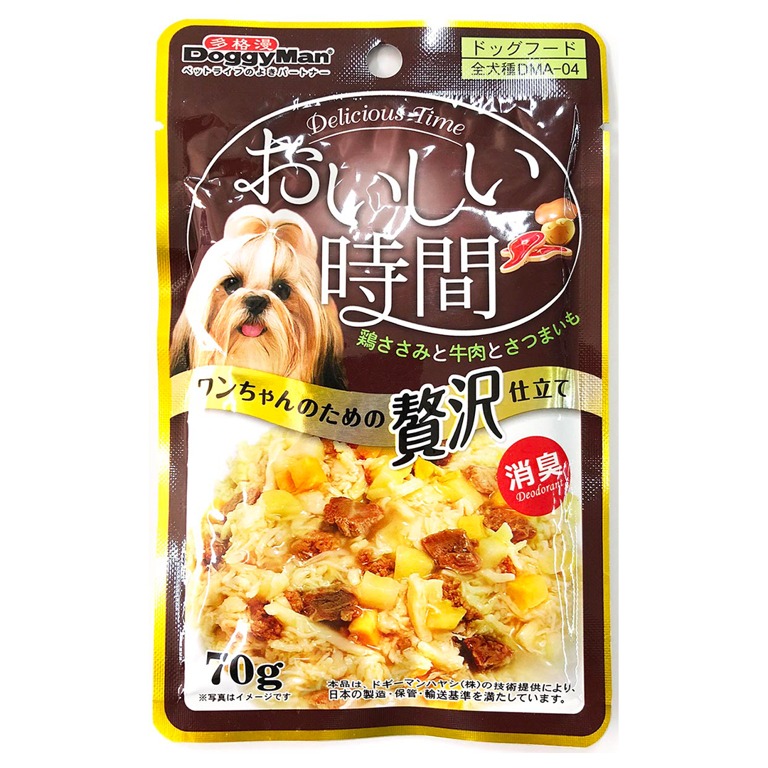 Doggyman Pouch Feast Chicken Beef Sweet Potato 70g