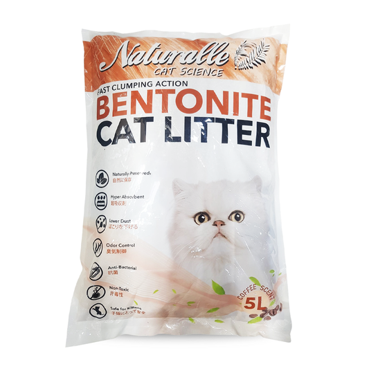 Naturalle Bentonite Cat Litter 5L Coffee Scent