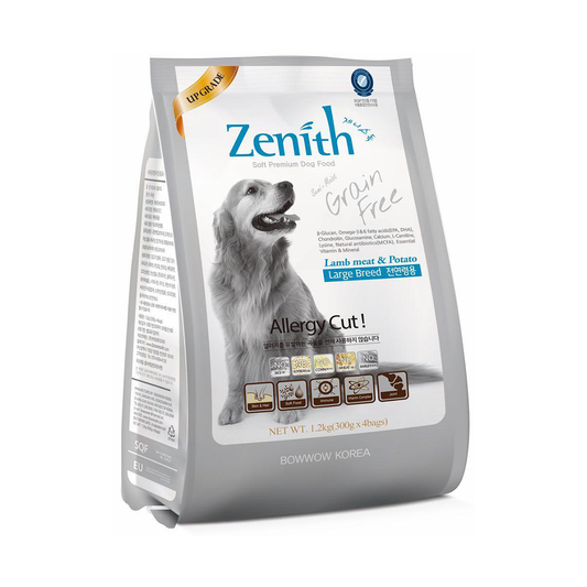 Zenith Grain-Free Soft Moist Dog Food Lamb Meat & Potato for Large Breed 1.2kgs