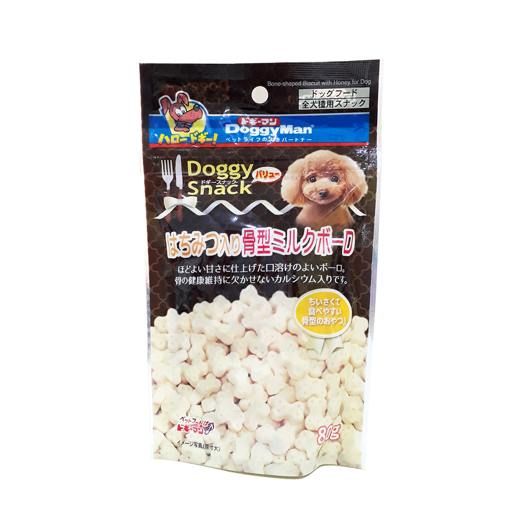 Doggyman Honey Milk Bone Biscuit 80g