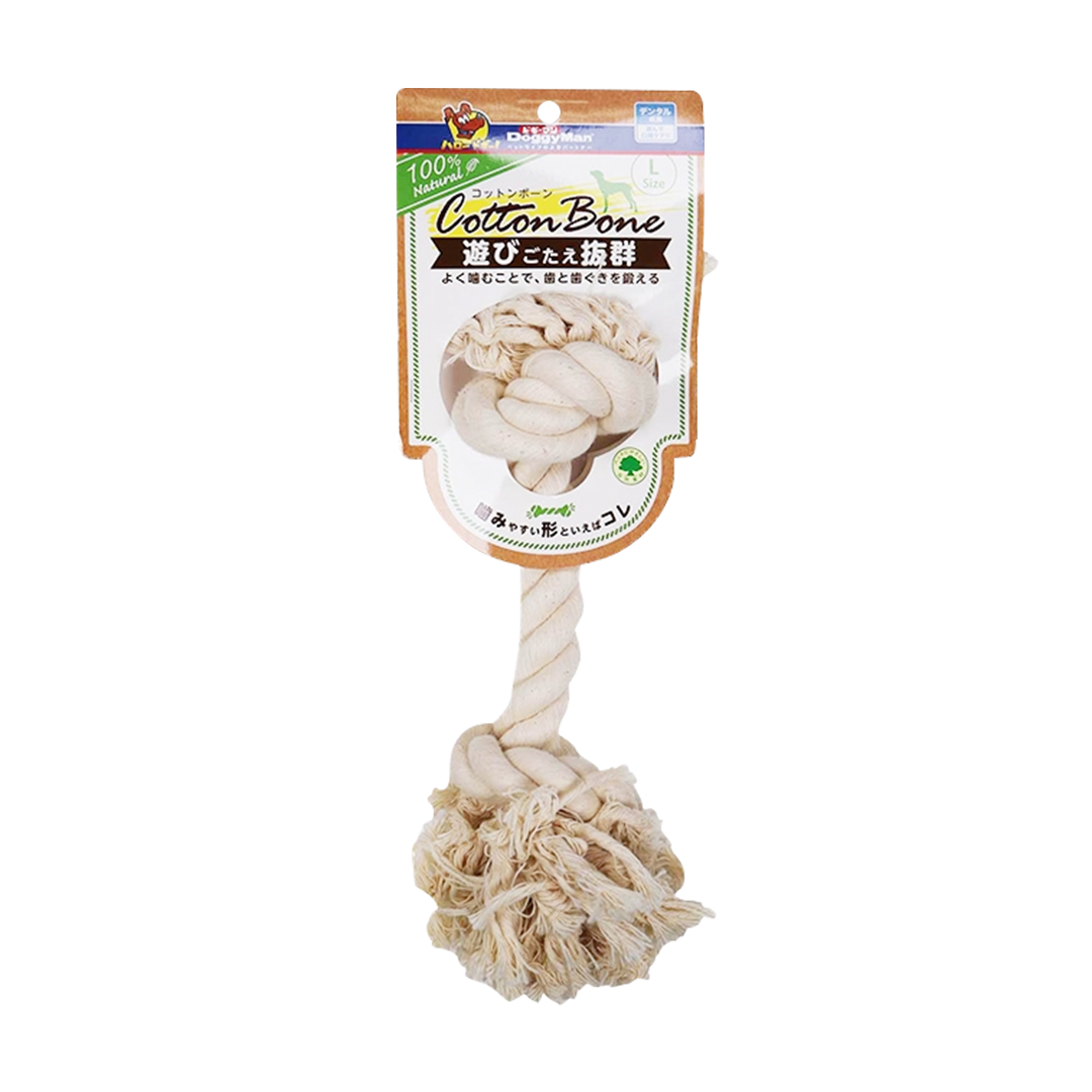 Doggyman Cotton Bone for Dogs L