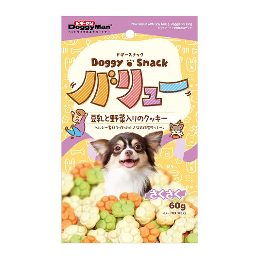 Doggyman DSV Paw Biscuit Milk & Veggie for Dog 60g