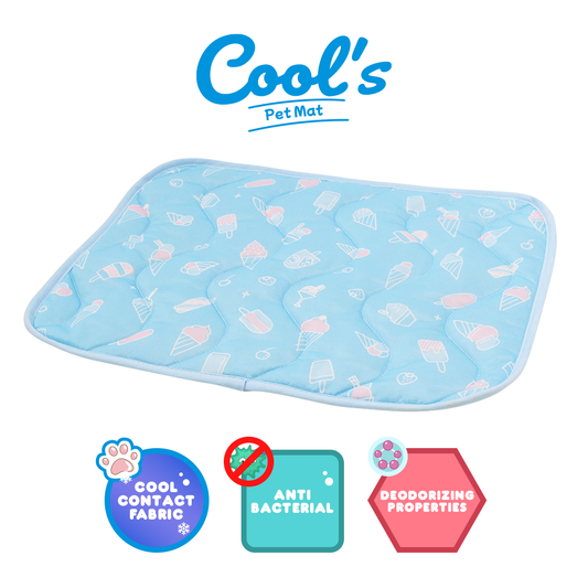 Doggyman Cool Feel Quilted Mat Blue S