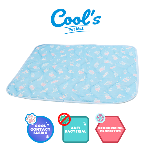 Doggyman Cool Feel Quilted Mat Blue M