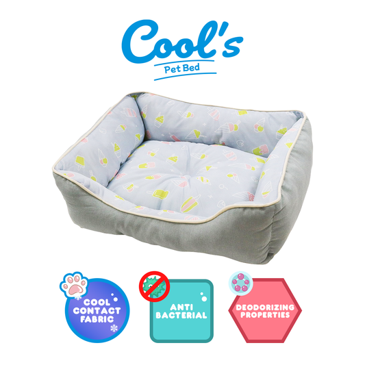 Doggyman Cool Feel Square Bed Gray S