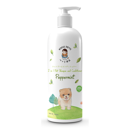 Kochi Pets 2 in 1 Pet Shampoo & Conditioner 500mL - Peppermint Scent