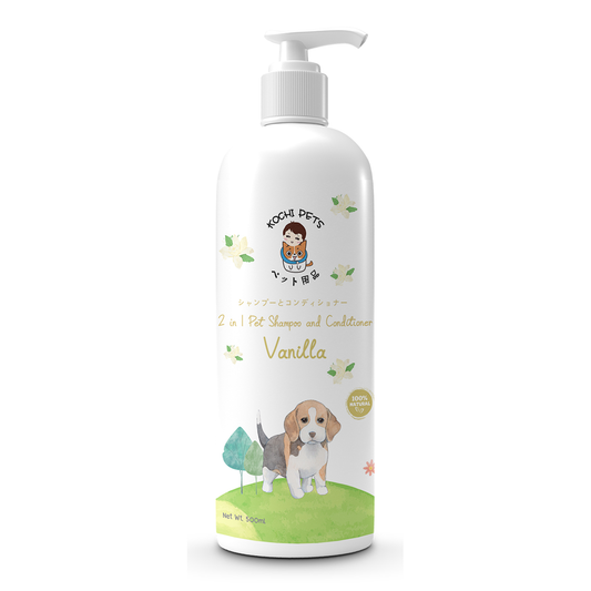 Kochi Pets 2 in 1 Pet Shampoo & Conditioner 500mL - Vanilla Scent